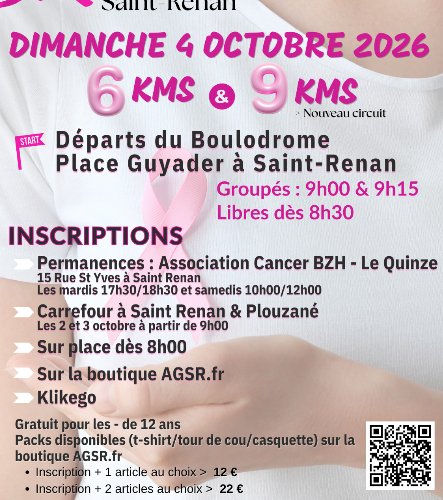 Marche Rose Saint-Renan - casquette